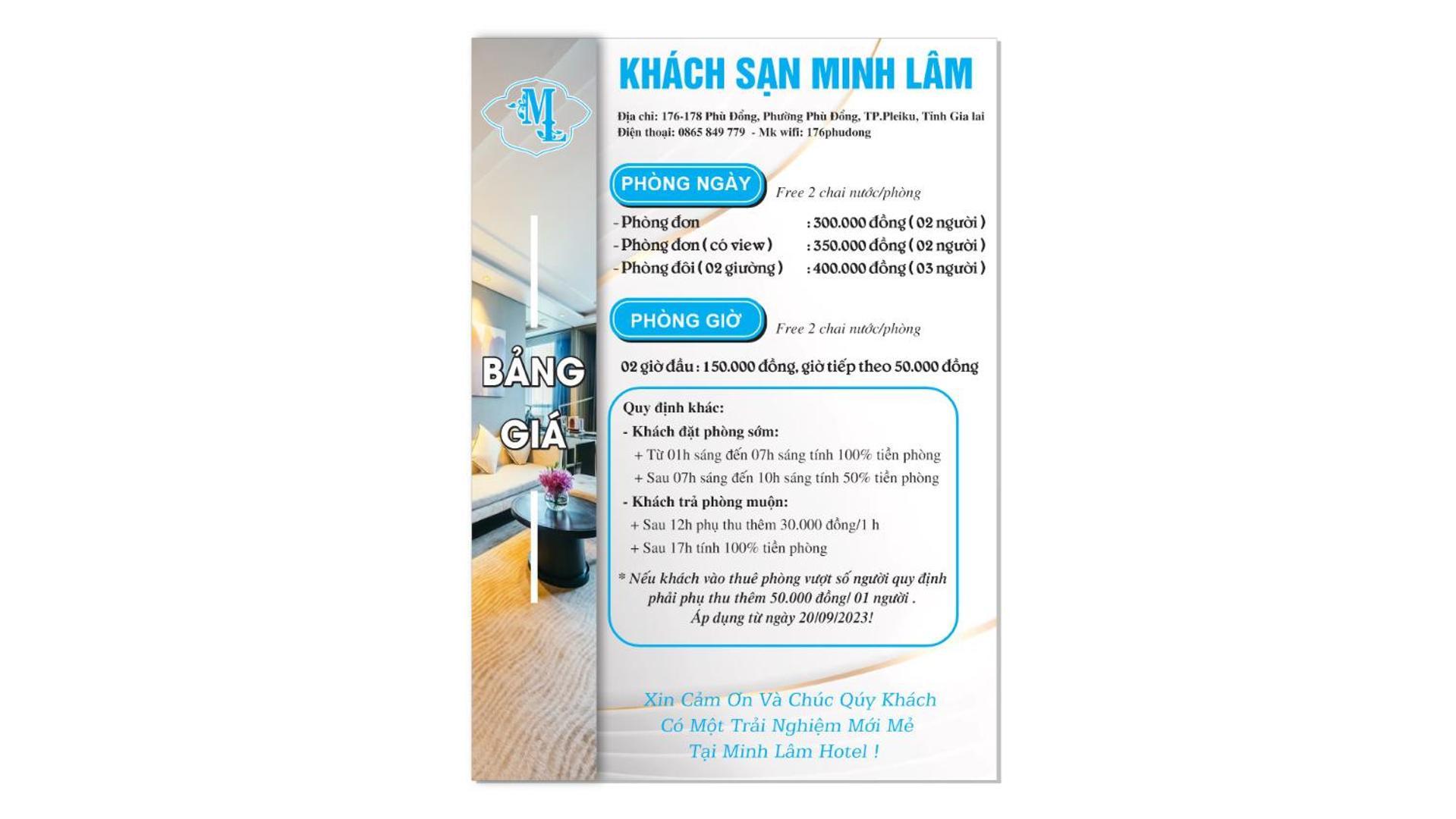 Minh Lam Hotel Pleiku Eksteriør billede